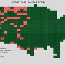 KP4AJ working for 6M FFMA. Status as Sept, 10, 2023. Need 60 grids.